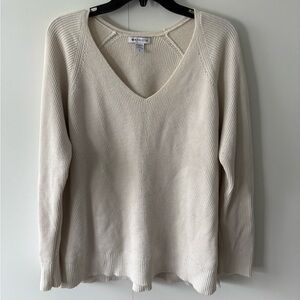 Athleta v neck wool blend sweater